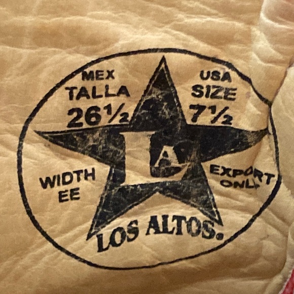 Handmade Los Altos Genuine Crocodile Cowboy Boots - like NEW (size 7.5) - Picture 10 of 16